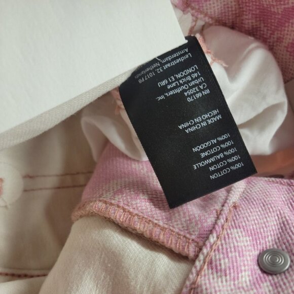 Urban Outfitters BDG High-Waist Cowboy Jeans Pink Size 26 NWT Denim - Picture 8 of 8